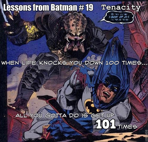 lessons from batman 19 tenacity get up