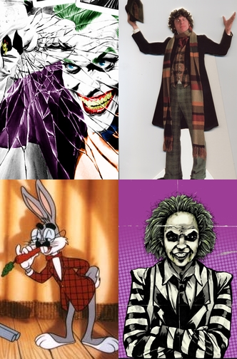 joker dr who bettlejuice bugs bunny trickster archetype